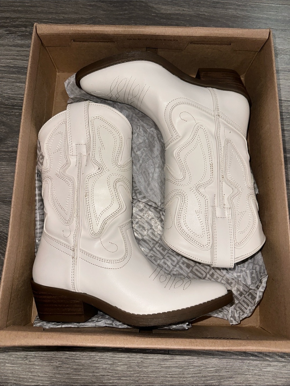 Steve Madden White Boots